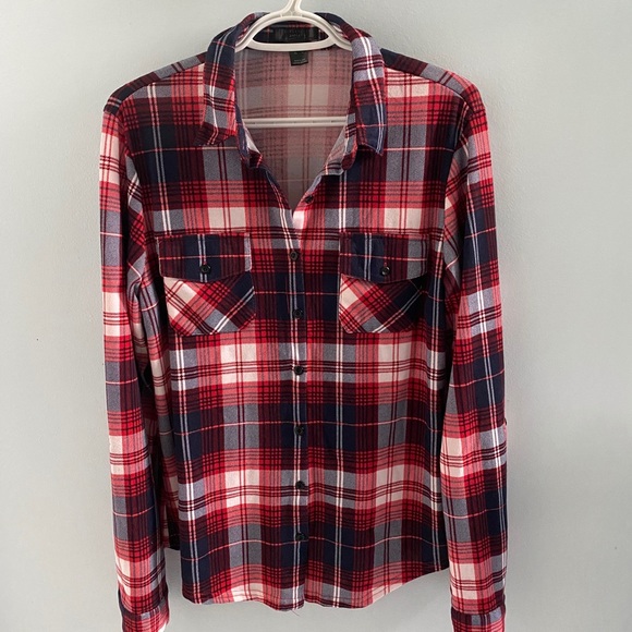 ‼️🚫SOLD🚫‼️ Streetwear Society • Long sleeve plaid button down - Picture 4 of 6